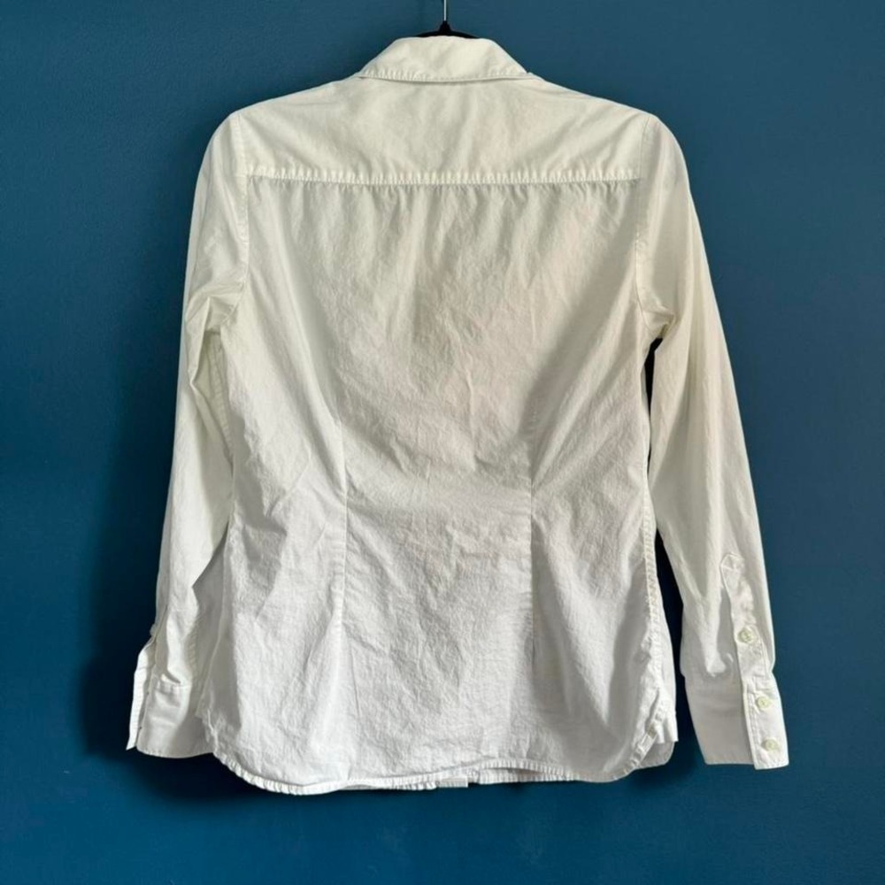 Y2K Lord & Taylor White Blouse Women's Size Large Collared Work Office Siren - Picture 6 of 8